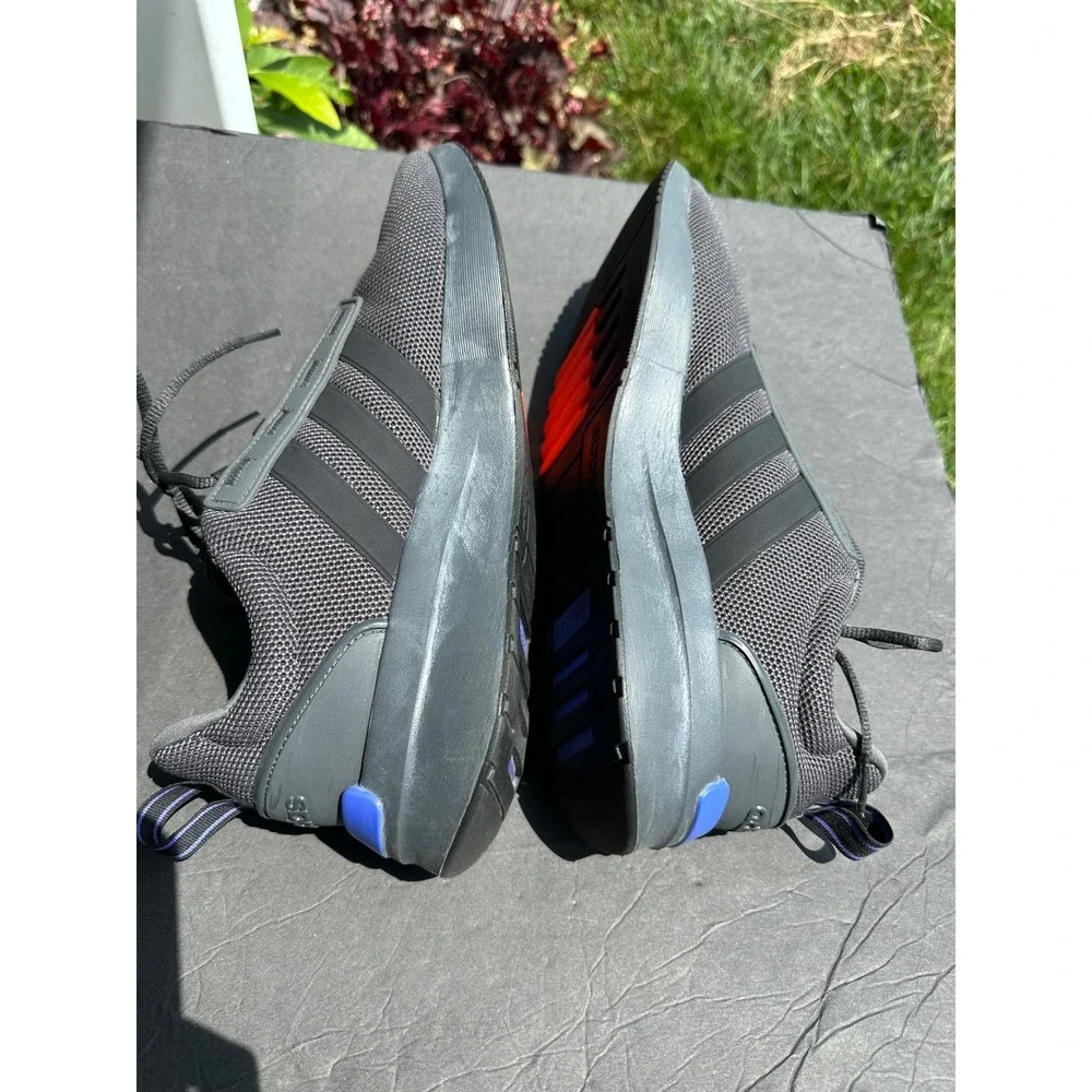 Adidas Racer TR21 Men's‎ Carbon Grey Blue Running Shoes GZ8185 Size 13